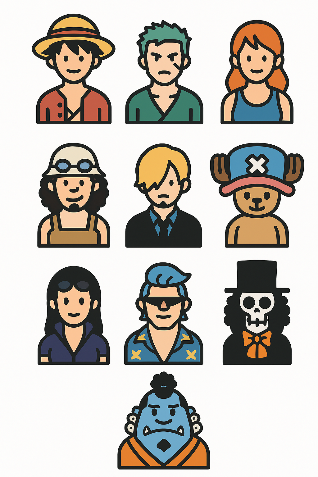 Straw Hat Pirates – avatary