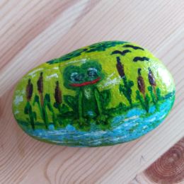 Veselý kameň-namaľovaný
