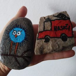 Veselý kameň-namaľovaný