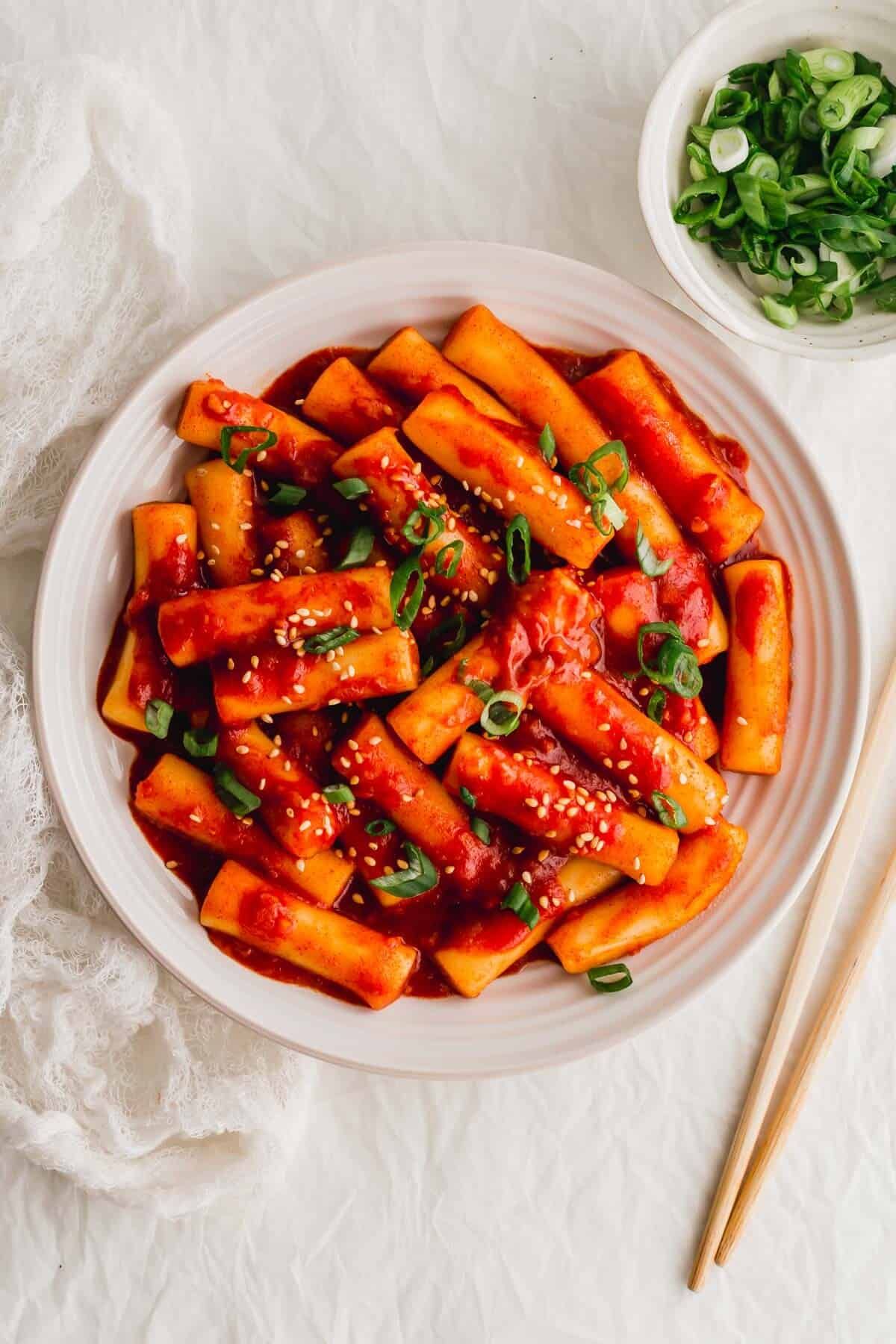 Tradičné kórejské jedlo tteokbokki