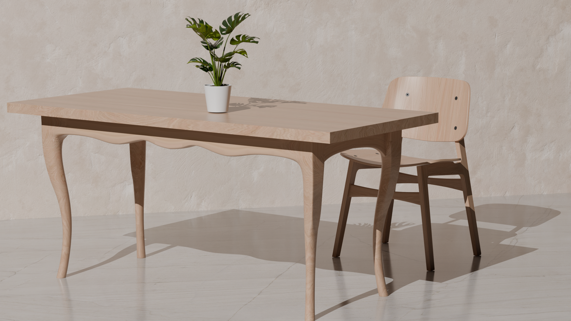 Blender projekt stolička