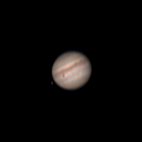 Rotujúci Jupiter (animácia)