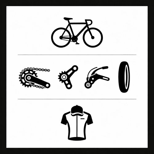 Prehľad kategórií produktov: Bicykle, Komponenty, Oblečenie