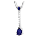 Blue and White Drop
