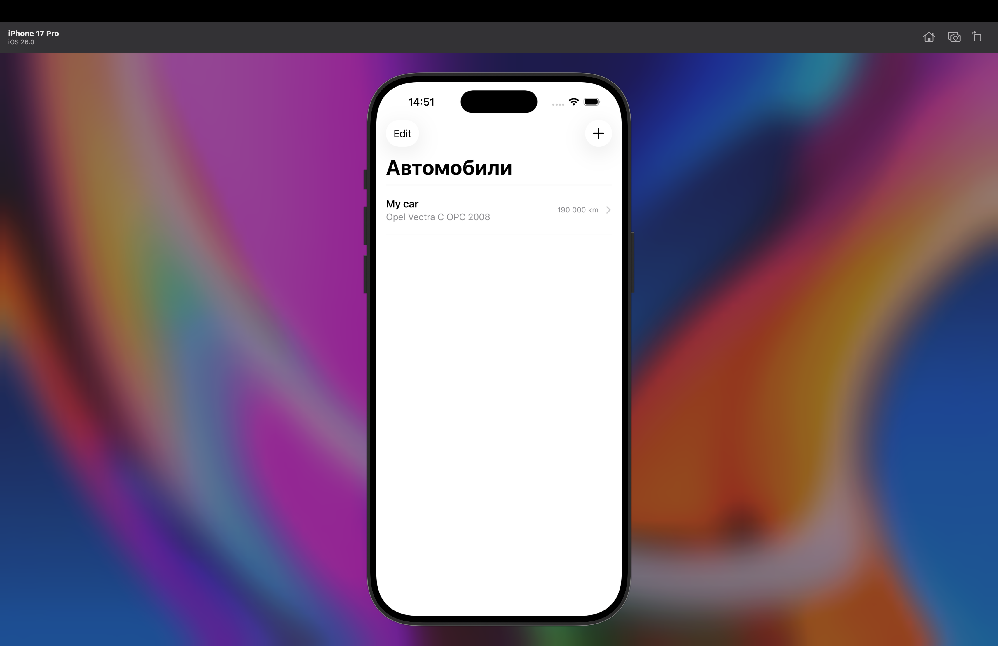 Náhľad iOS aplikácie